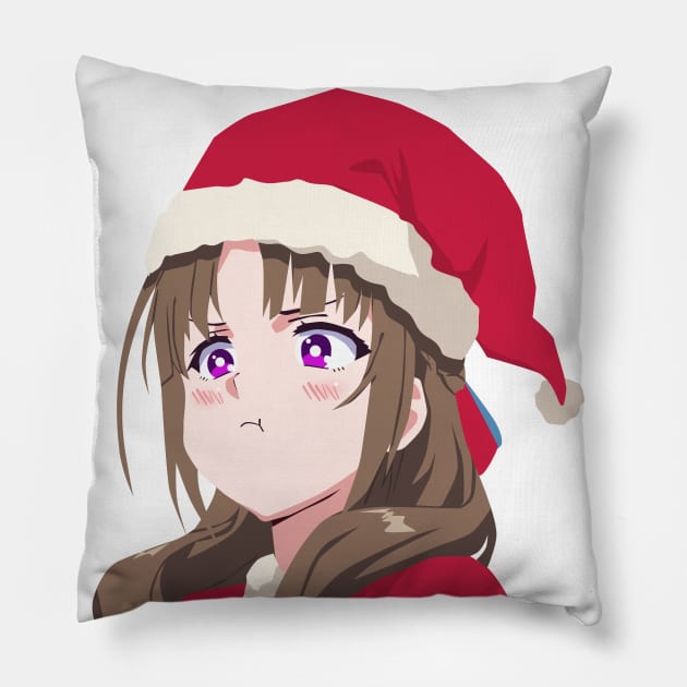 Do You Love Your Mom and Her Two-Hit Multi-Target Attacks? Okaasan online Pout Christmas Pillow by Dokey4Artist