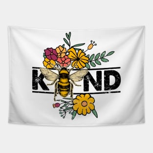 Bee Kind Wild Flower Vintage Shirt Design Tapestry