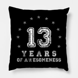 Vintage 13 years of awesomeness Pillow