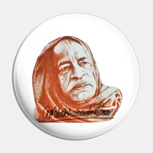 Srila Prabhupada signature Pin