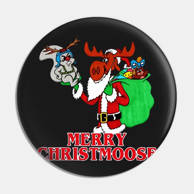 Rocky And Bullwinkle Santa Merry Christmoose Christmas 1 Pin by Levandotxi