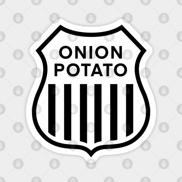 Onion Potato Railroad Magnet by Whatever Forever