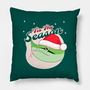 Rhino Rat Snake, Christmas Edition! Tis The Season Design Pillow