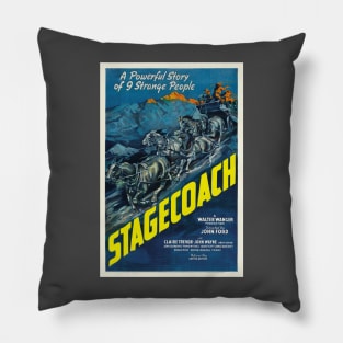 Stagecoach Movie Poster Pillow