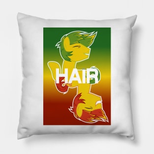 Feather Bangs Hair poster Pillow