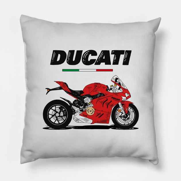 Ducati Panigale V4S Pillow by Hilmay