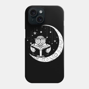 Owl and moon Phone Case