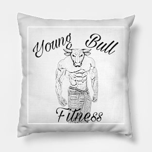 Young bull fitness Pillow