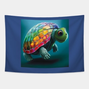 Colourful Turtle Art Tapestry