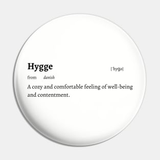 Untranslatable Words: Hygge Pin