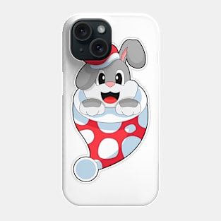 Rabbit Christmas Santa hat Phone Case