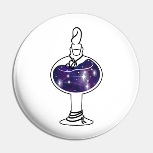 Leo ~ Constellation in a jar ~ Potion Bottle Pin