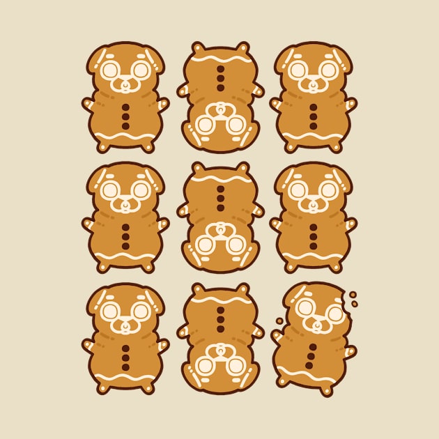 Gingerbread Puglie by Puglie Pug 
