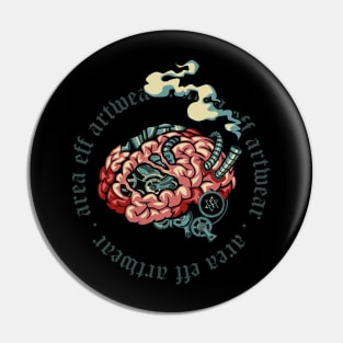 Biomech Brain - Area Eff Artwear Pin