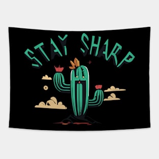 Stay Sharp Cactus Tapestry