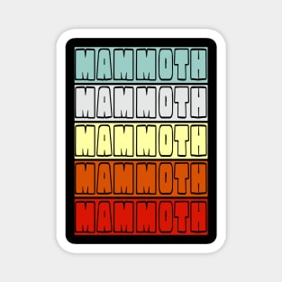 MAMMOTH Retro Vintage Design Magnet