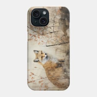 Painting of Fox Phone Case