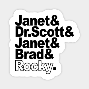 The Rocky Horror Typography Show Magnet