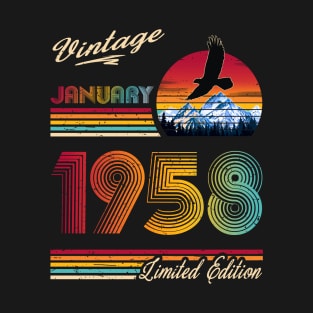 January 1958 Birthday T-Shirt