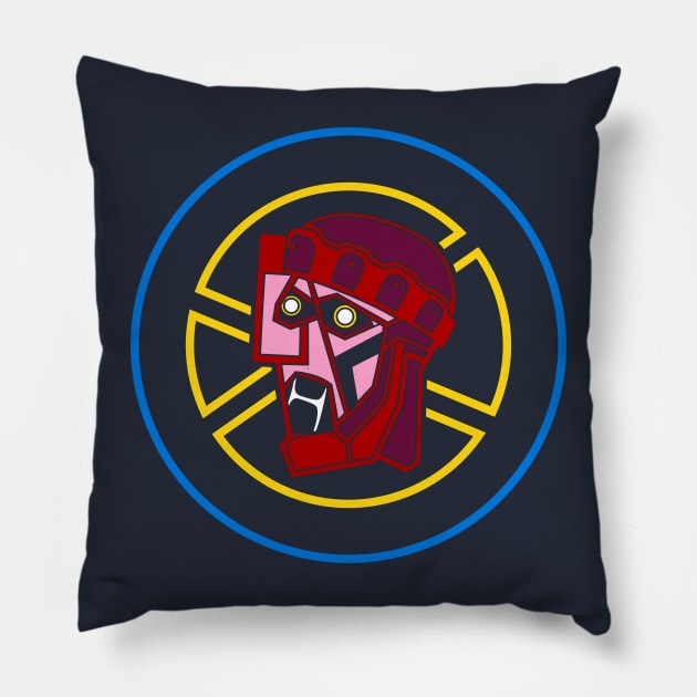 Cubist Sentinel Pillow by Evan Ayres