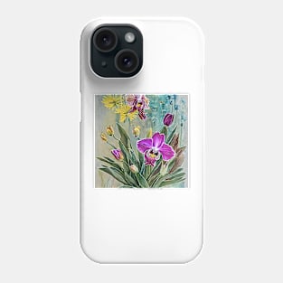 Orchids and other flowers Phone Case