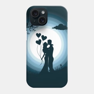 Couple love feel Graphic landscape vactor Art Phone Case