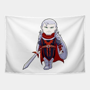 Dark Paladin with Sword and Shield Tapestry