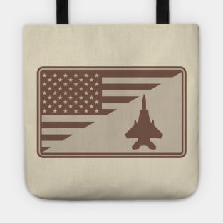 F-15 Eagle US Flag Patch (desert subdued) Tote