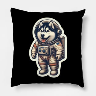Husky Astronaut Pillow