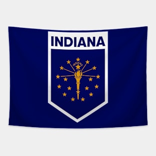 Indiana State Flag Emblem Tapestry