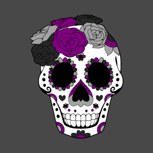 Asexual | Demisexual Pride - Sugarskull Dia De los Muertos T-Shirt