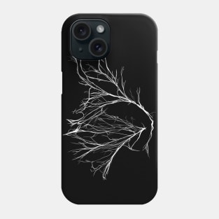 Mycelium (on black) Phone Case