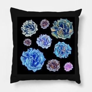 Cute black floral print Pillow