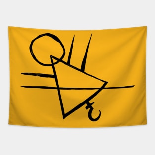 Yellowjackets hobo symbol Tapestry