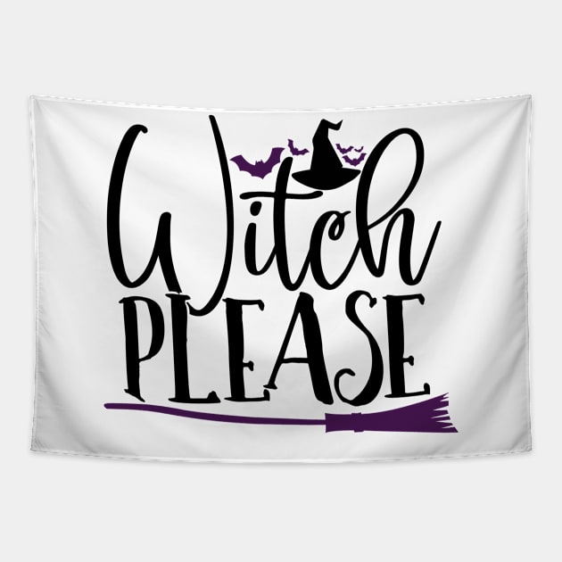 Witch please Tapestry by Coral Graphics