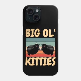 Funny Retro Big Ol' Kitties Cute Lazy Fat Cat Lover Phone Case
