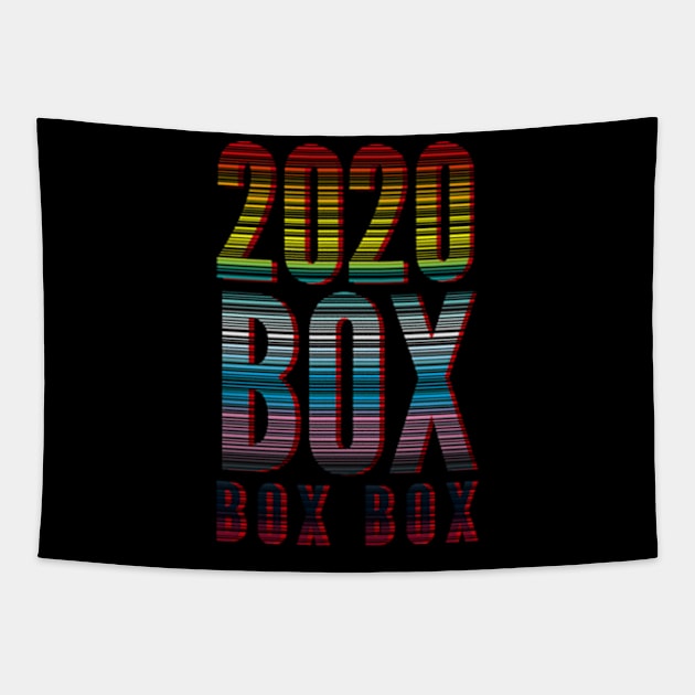 2020 Box Box Box Tapestry by Worldengine