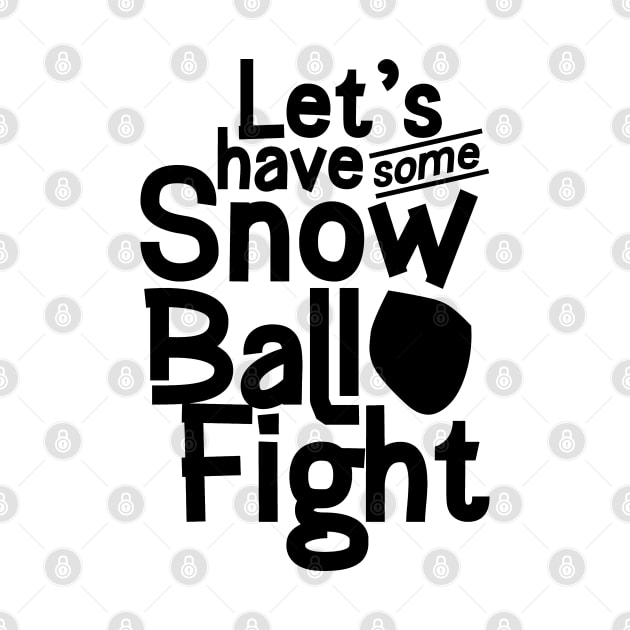 Fight Snowballs Winter Game Player Throw Snowball by dr3shirts