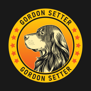 Gordon Setter Dog Portrait T-Shirt