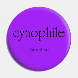 Cynophile - Dog Lover Pin
