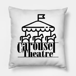 Carousel Theatre Logo (Black) Pillow