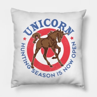 Unicon Hunting Season Now Open Pillow