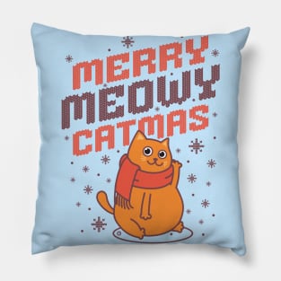 Merry Meowy Catmas Pillow