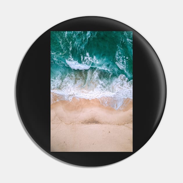 Ocean beach - Aesthetic Pin by Ravensdesign