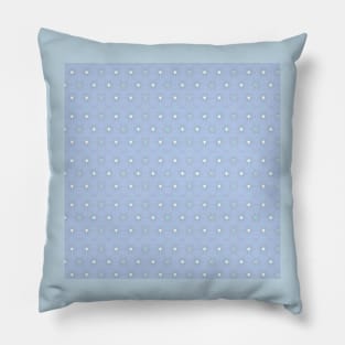 BlueTile pattern with circles and stars Pillow