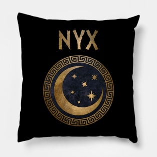 Nyx Greek Goddess of Night Ancient Symbol Pillow