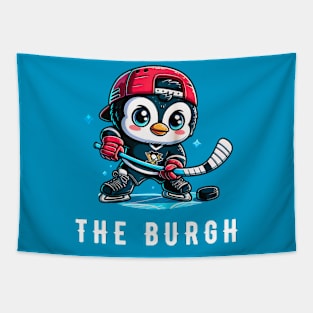 The burgh penguin hockey Tapestry