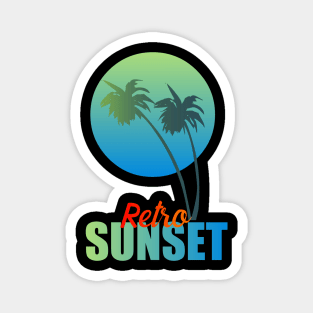 Retro sunset Magnet