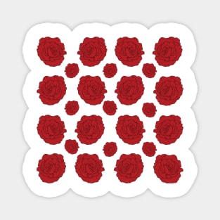 Red Flowers Magnet