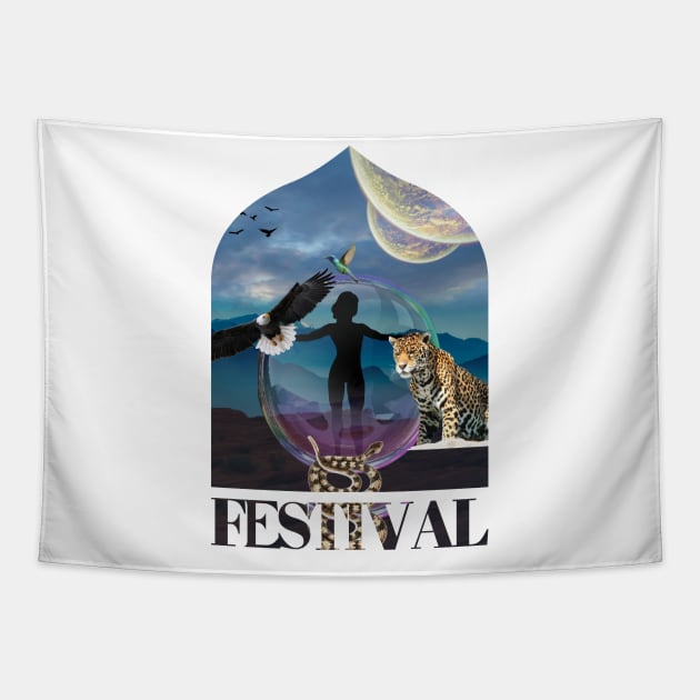 The Festival Protection Tapestry by ManifestYDream